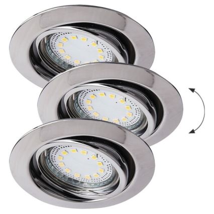 Rabalux - SET 3x LED-Einbauleuchte 3xGU10/3W/230V IP40