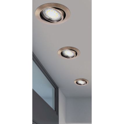 Rabalux - SET 3x LED-Einbauleuchte 3xGU10/3W/230V IP40