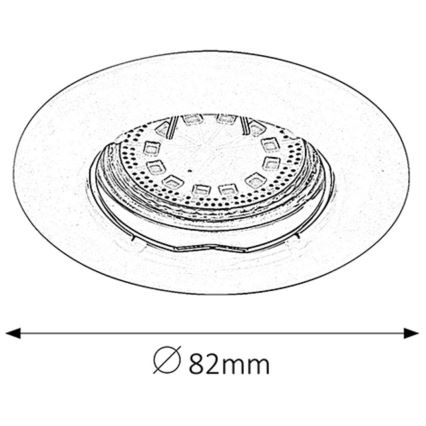 Rabalux - SET 3x LED-Einbauleuchte 3xGU10/3W/230V IP40