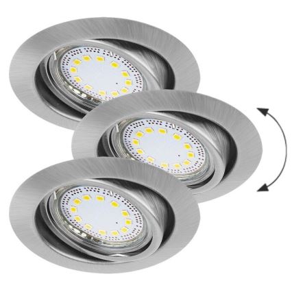 Rabalux - SET 3x LED-Einbauleuchte 3xGU10/3W/230V IP40