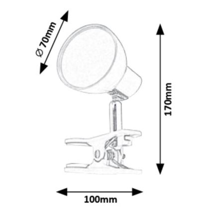 Rabalux - LED Lampe mit Clip LED/5W/230V