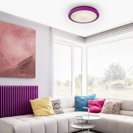 Rabalux - dimmbare LED-Deckenleuchte mit Fernbedienung RGB LED/32W/230V Ø 40 cm