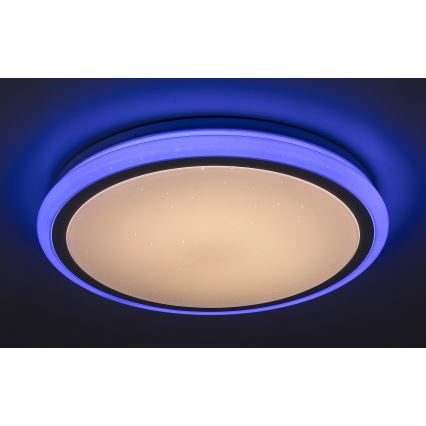 Rabalux - dimmbare LED-Deckenleuchte mit Fernbedienung RGB LED/32W/230V Ø 40 cm