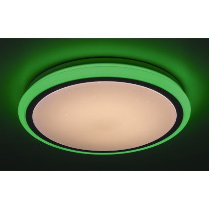 Rabalux - dimmbare LED-Deckenleuchte mit Fernbedienung RGB LED/32W/230V Ø 40 cm