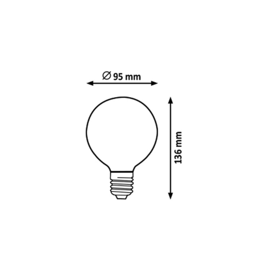 Rabalux - LED-Glühlampe G95 E27/7W/230V 4000K