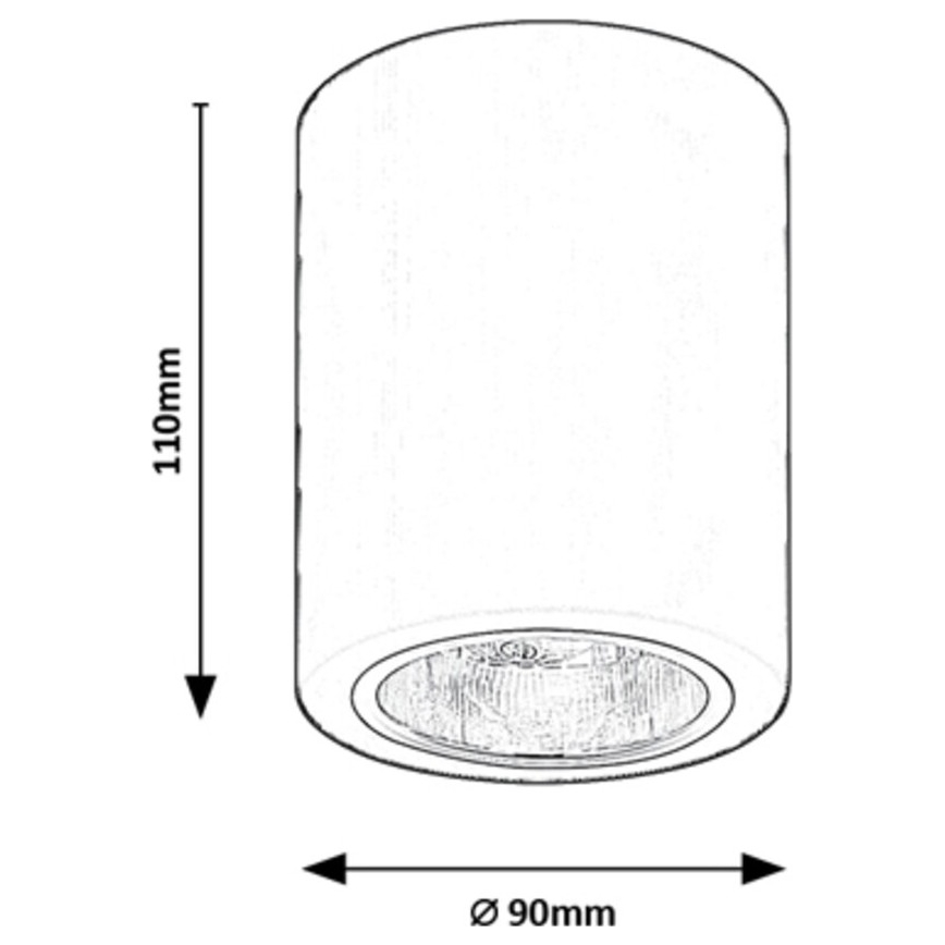 Rabalux - Spotleuchte 1xE27/25W/230V schwarz