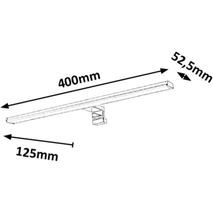 Rabalux - LED-Spiegelbeleuchtung für Badezimmer LED/8W/230V 40cm IP44