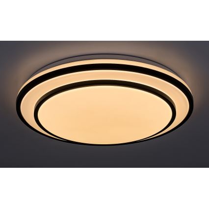 Rabalux - LED Dimmbare Deckenleuchte LED/40W/230V 3000-6500K schwarz + Fernbedienung