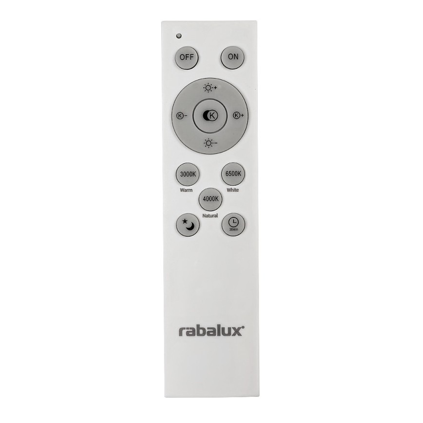 Rabalux - LED Dimmbare Deckenleuchte LED/40W/230V 3000-6500K schwarz + Fernbedienung