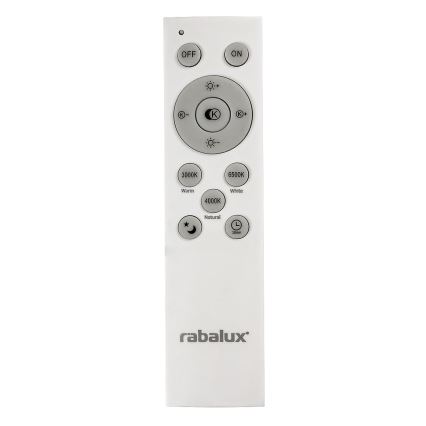 Rabalux - LED dimmbare Deckenleuchte LED/40W/230V 3000-6500K silber + Fernbedienung