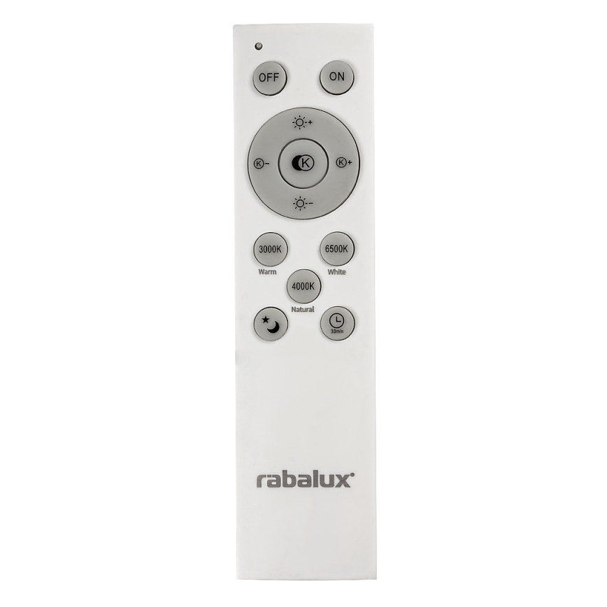 Rabalux - LED dimmbare Deckenleuchte LED/40W/230V 3000-6500K silber + Fernbedienung