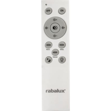 Rabalux - LED dimmbare Deckenleuchte LED/40W/230V 3000-6500K silber + Fernbedienung