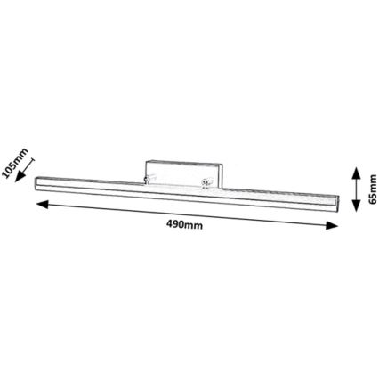 Rabalux - LED Badezimmerspiegelbeleuchtung LED/12W/230V 49 cm IP44