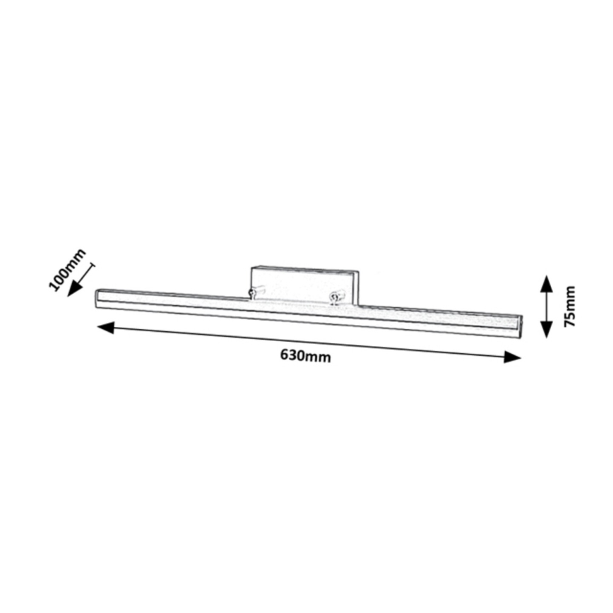 Rabalux - LED Badezimmerspiegelbeleuchtung LED/18W/230V 63 cm IP44