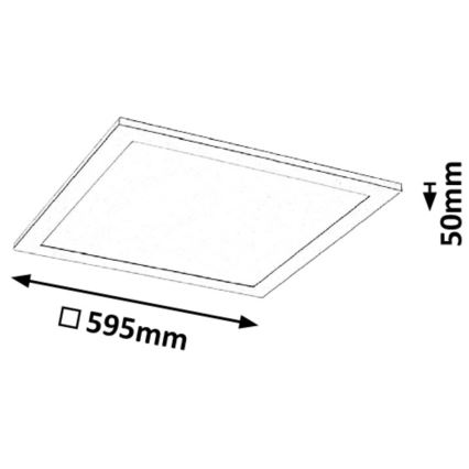 Rabalux - LED Panel LED/40W/230V 60x60cm