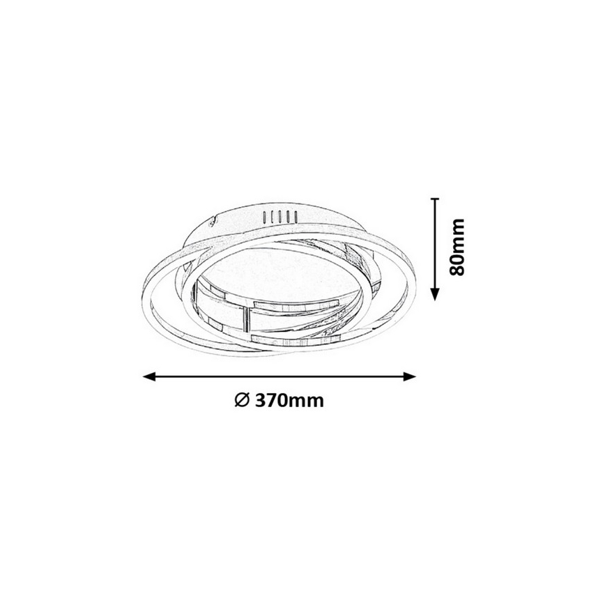 Rabalux - LED Deckenleuchte LED/30W/230V Dr. 37cm