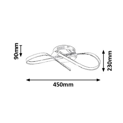 Rabalux - LED Deckenleuchte LED/20W/230V