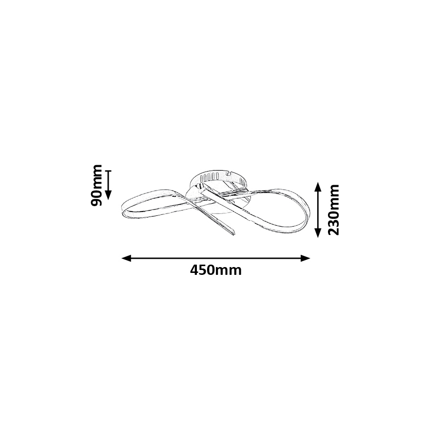 Rabalux - LED Deckenleuchte LED/20W/230V