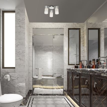 Rabalux - Badezimmer-Deckenleuchte 3xE14/40W/230V IP44 Ø 33,5 cm