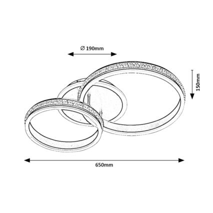 Rabalux - LED Decken-Kronleuchter LED/50W/230V