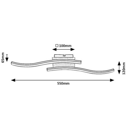 Rabalux - LED Decken-Kronleuchter 2xLED/12W/230V