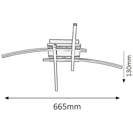 Rabalux - LED Deckenleuchte 4xLED/6W