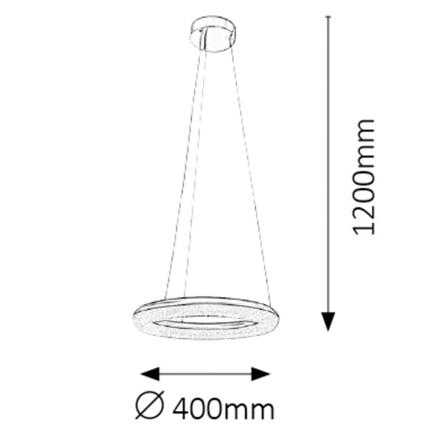Rabalux - LED dimmbarer Kronleuchter LED/24W/230V