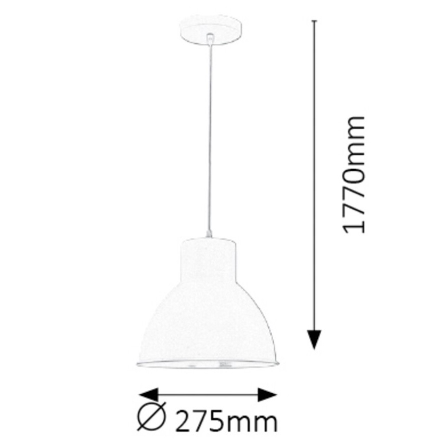 Rabalux - Pendelleuchte 1xE27/60W/230V weiß Ø 27,5 cm