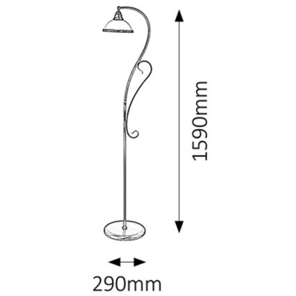 Rabalux - Stehlampe 1xE27/60W/230V