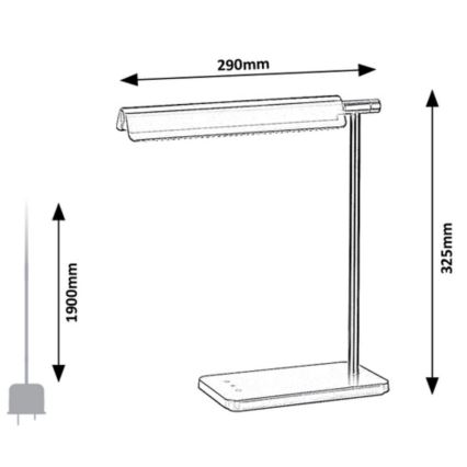 Rabalux 2934 - Dimmbare LED-Touch-Lampe LED/7W/230V 3000K/4000K/6500K
