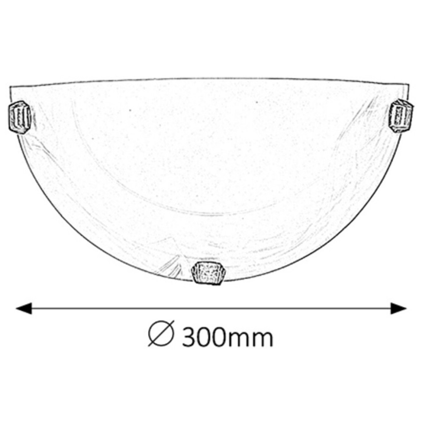 Rabalux - Wandleuchte 1xE27/60W/230V, Alabasterglas