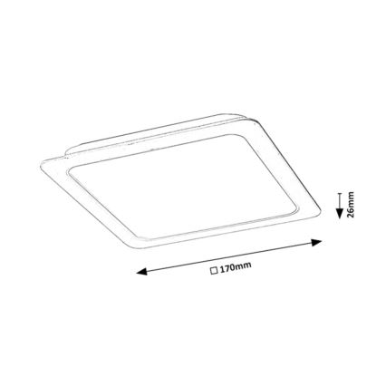 Rabalux - LED-Einbauleuchte LED/18W/230V 17x17 cm