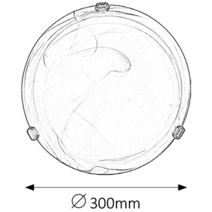 Rabalux - Deckenleuchte 1xE27/60W/230V, Alabasterglas