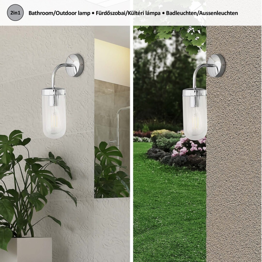 Rabalux - Badezimmer-Wandleuchte 1xE27/60W/230V IP44 glänzender Chrom