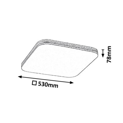 Rabalux - LED Deckenleuchte LED/36W/230V eckig