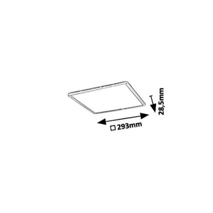 Rabalux 3429 - LED Deckenleuchte PAVEL LED/18W/230V