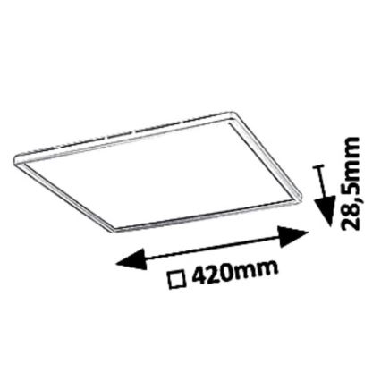 LED Dimmbare Deckenleuchte PAVEL LED/22W/230V