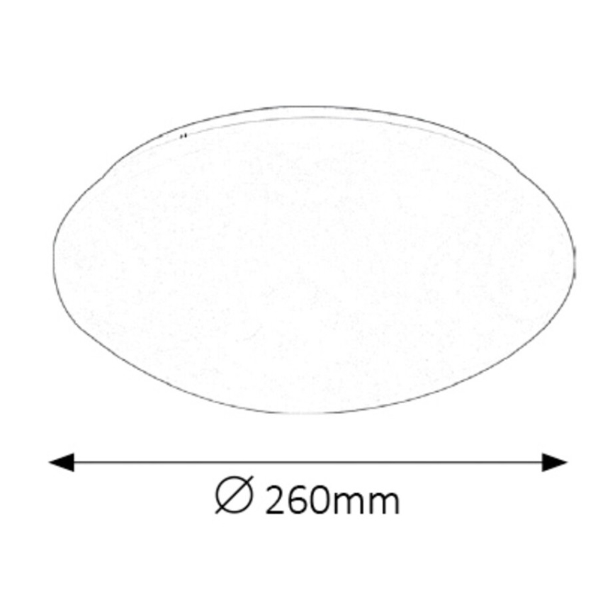 Rabalux - LED-Deckenleuchte für Badezimmer LED/12W/230V IP44 d 26 cm