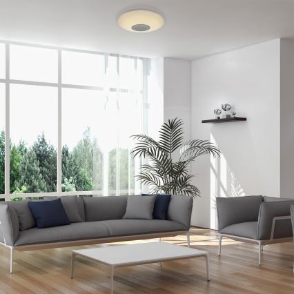 Rabalux - LED RGB dimmbares Deckenleuchte mit Lautsprecher LED/24W/230V Wi-Fi Tuya + Fernbedienung