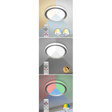 Rabalux - dimmbare RGB-LED-Deckenleuchte LED/40W/230V 2700-6500K Wi-Fi Tuya Ø 51 cm + Fernbedienung
