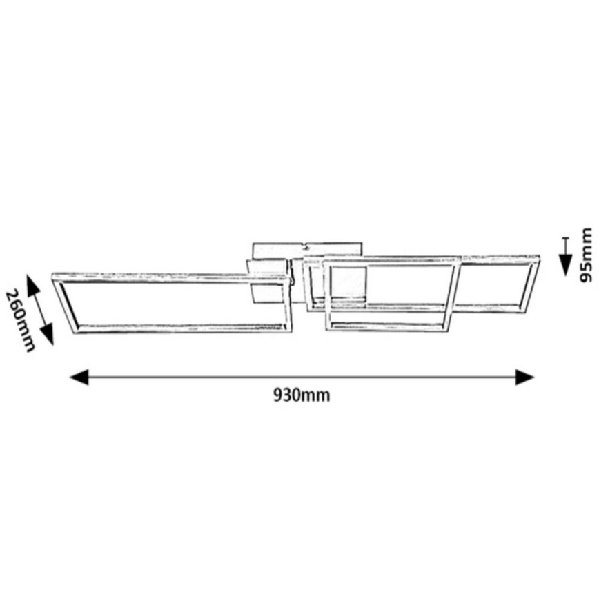 Rabalux - LED Deckenleuchte LED/44W/230V Weiß