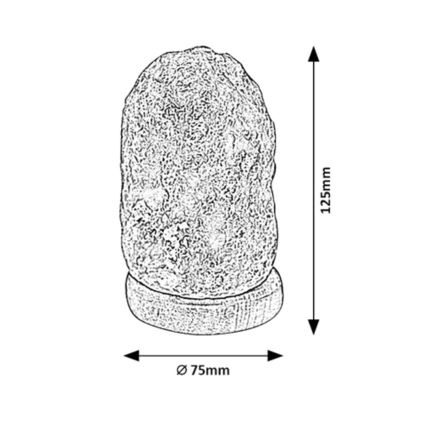 Rabalux - LED RGB Salzlampe LED/1W/5V 0,7 kg
