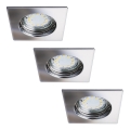 Rabalux - 3er-Set LED-Badezimmer-Einbauleuchten, je 1xGU10/3W/230V, IP44