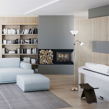 Rabalux - Stehleuchte 1xE27/100W+E14/25W