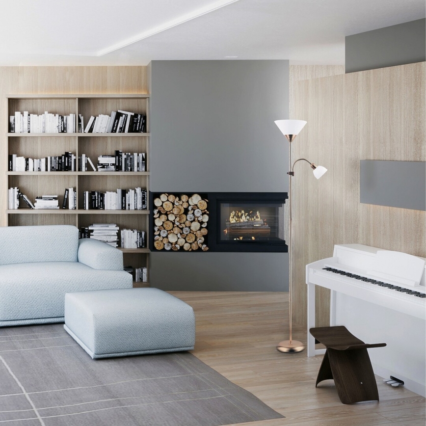 Rabalux - Stehleuchte 1xE27/100W+E14/25W