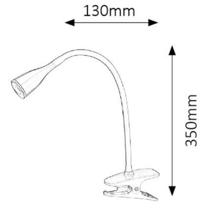 Rabalux - LED Tischlampe mit Clip 1xLED/4,5W/230V