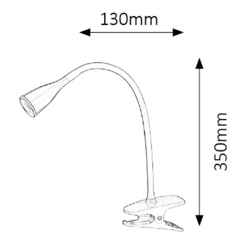 Rabalux - LED Tischlampe mit Klemme LED/4,5W/230V