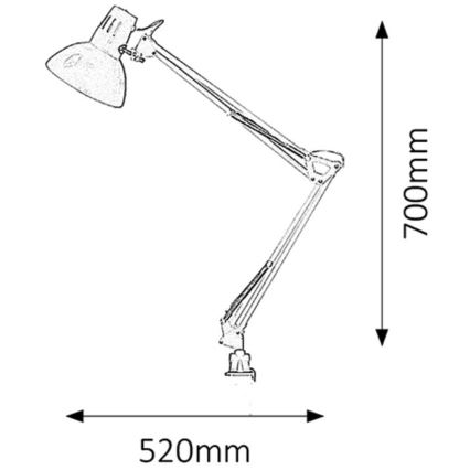 Rabalux - Tischlampe 1xE27/60W/230V