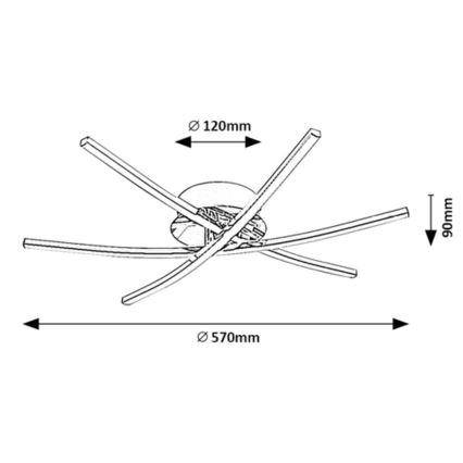 Rabalux - LED-Deckenleuchte LED/21W/230V 4000K