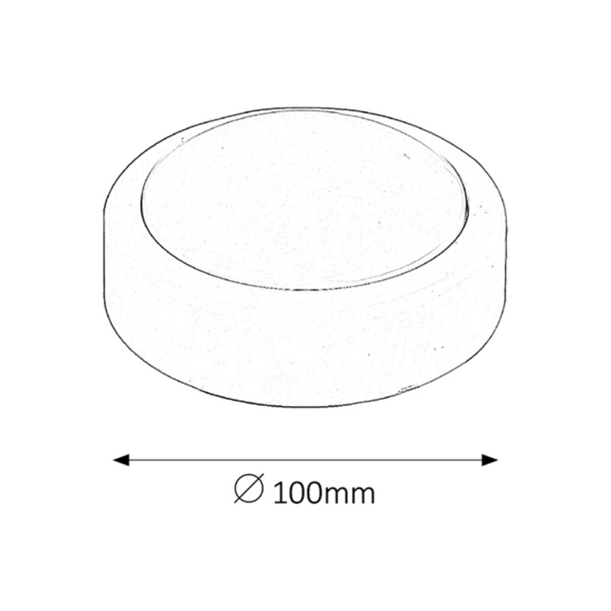 Rabalux - Kleine LED-Leuchte mit Touch-Funktion 1xLED/0,3W/2xAA weiß